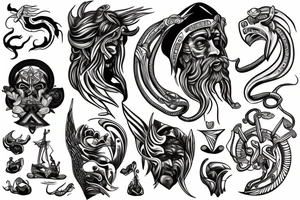 poseidon tattoo idea