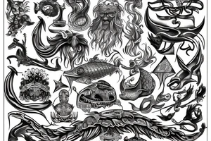 poseidon tattoo idea