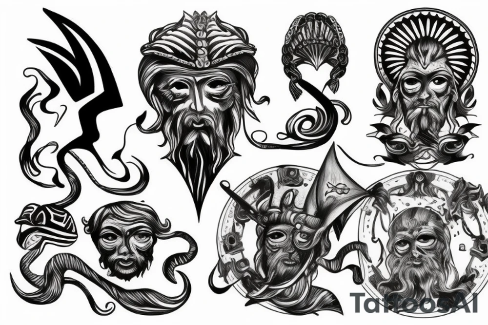 poseidon tattoo idea