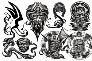 poseidon tattoo idea