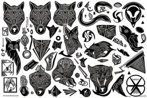 Greek goodness of luck, inspiration, marble textures, planes and travels, fox tattoo idea