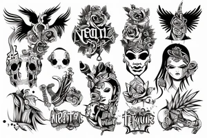 neotribal berlin style tattoo flash tattoo idea