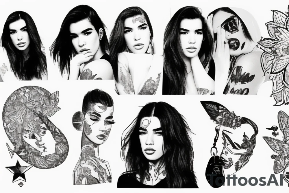 Dua lipa tattoo idea