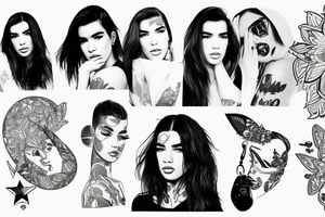 Dua lipa tattoo idea