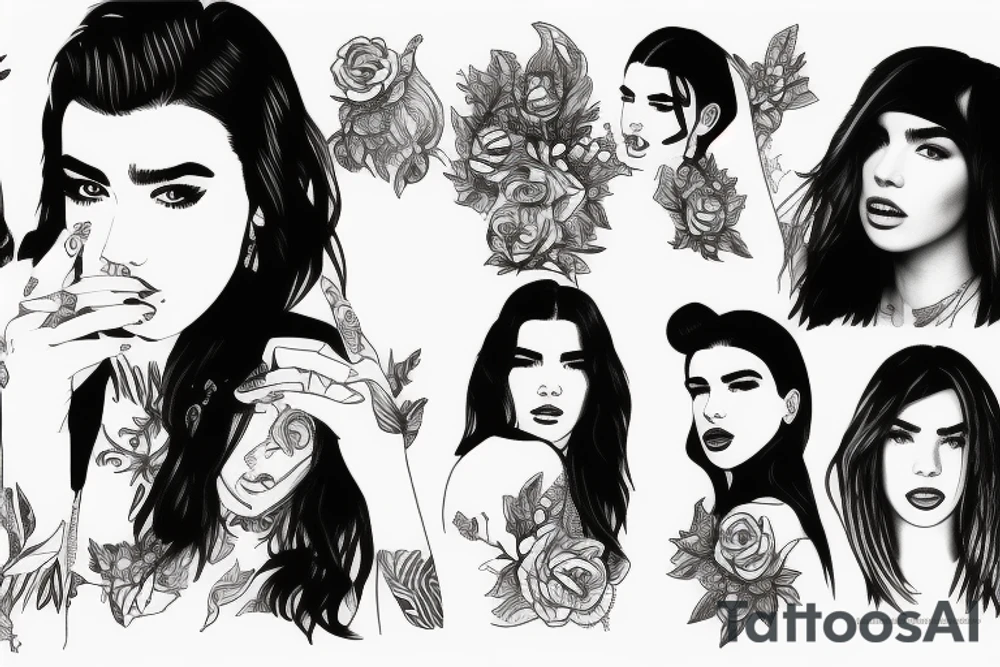Dua lipa tattoo idea