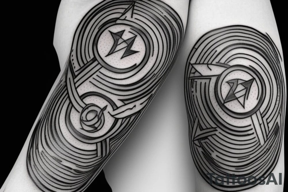 Arrow linked with infinity symbol with the name Finnley tattoo idea Arrow linked with infinity symbol with the name Finnley tattoo idea