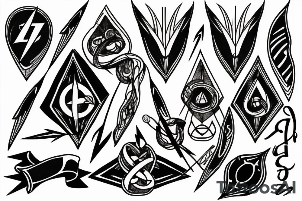 Arrow & infinity tattoo idea