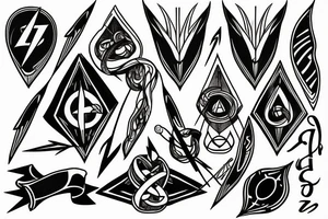 Arrow & infinity tattoo idea