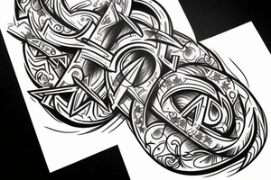 Arrow & infinity tattoo idea