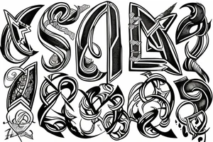 Arrow & infinity tattoo idea