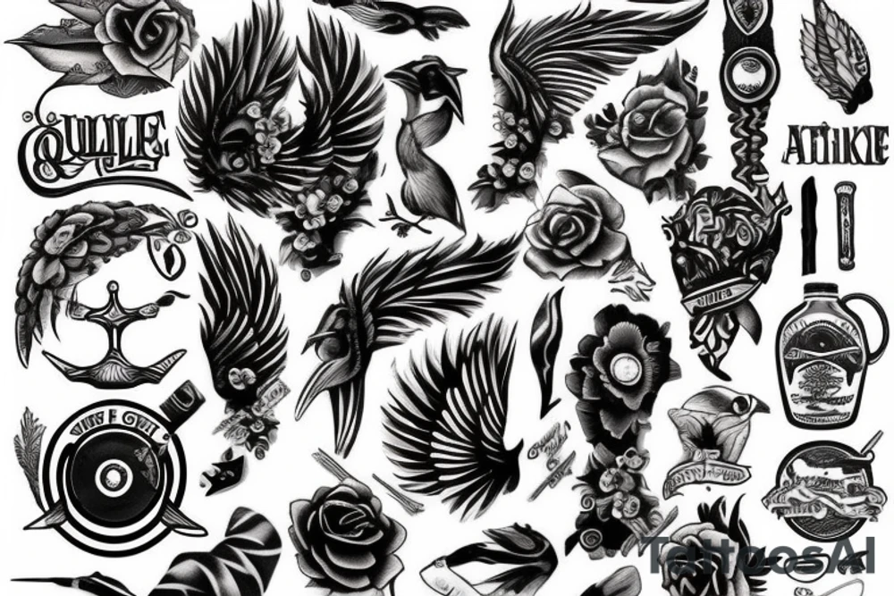 writing quill knuckle tattoo tattoo idea