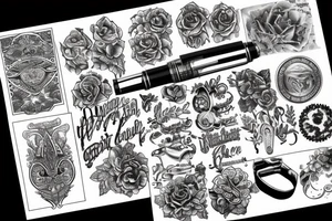 fountain pen tattoo idea