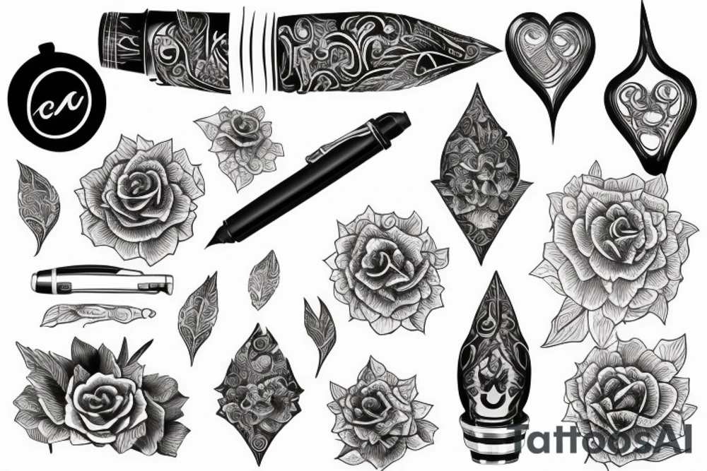 fountain pen tattoo idea