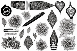 fountain pen tattoo idea