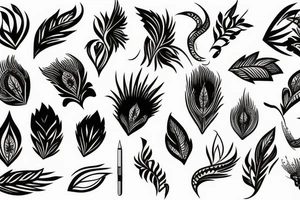 quill pen tattoo idea