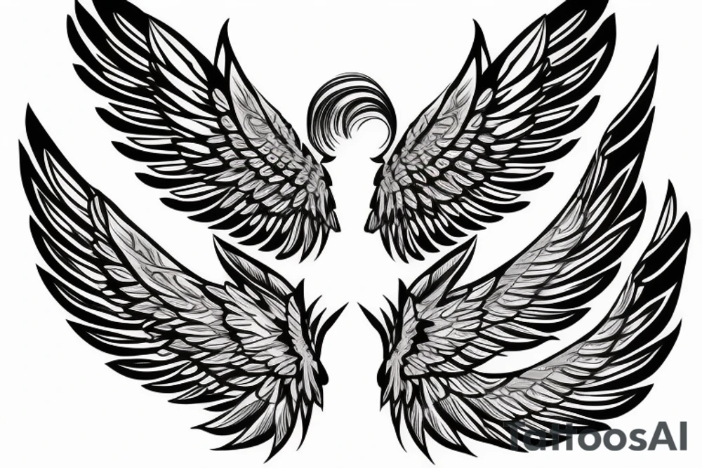 Wings on Shoulder tattoo idea