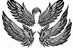 Wings on Shoulder tattoo idea