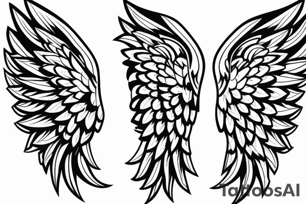 Wings on Shoulder tattoo idea