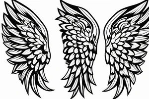Wings on Shoulder tattoo idea