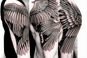 Wings on Shoulder tattoo idea