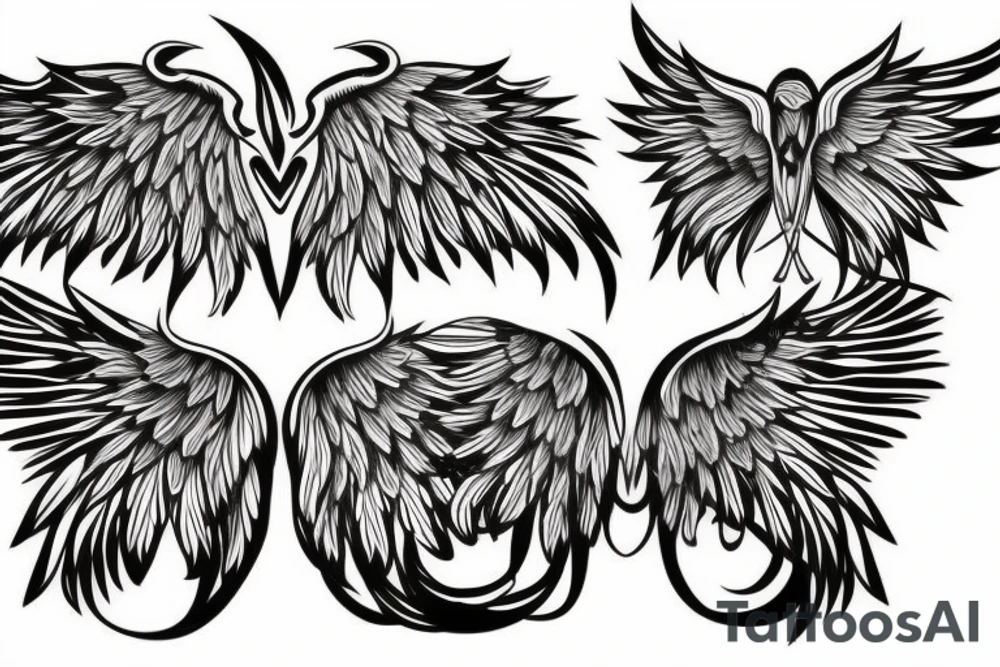 Wings on Shoulder tattoo idea