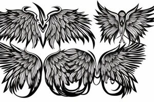 Wings on Shoulder tattoo idea