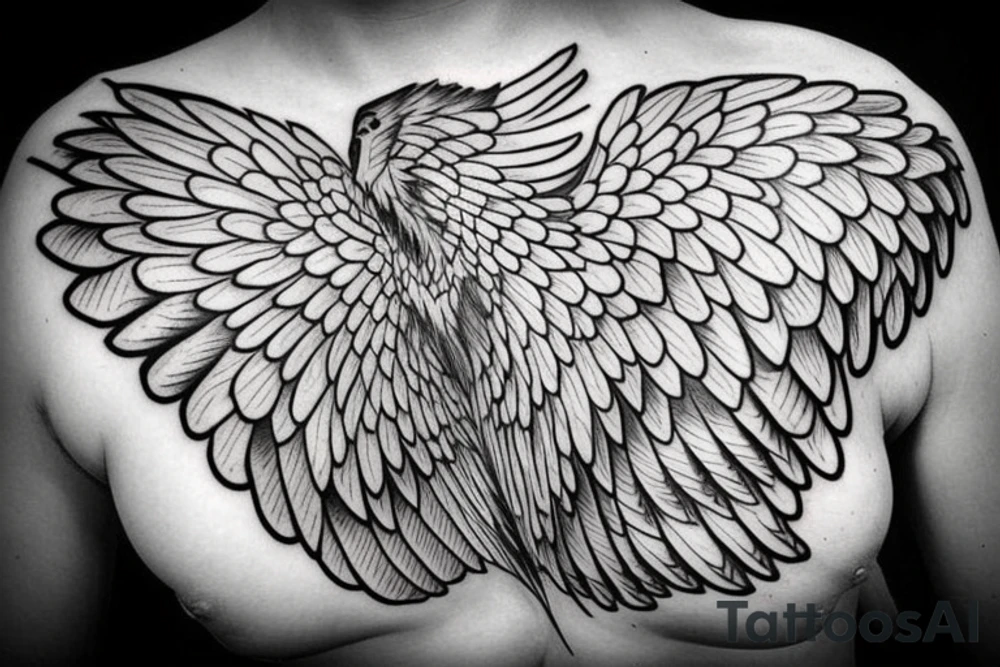 Wings on Shoulder tattoo idea