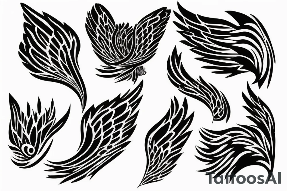 Wings on Shoulder tattoo idea