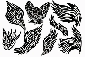 Wings on Shoulder tattoo idea