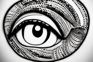 eye, chains tattoo idea