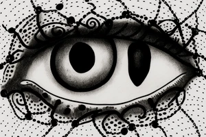 eye, chains tattoo idea