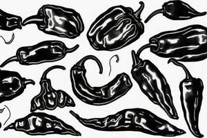 A chilli pepper, minimalist style tattoo idea