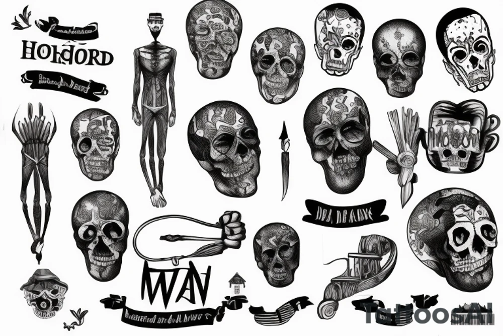 Neighborhood with a dead man tattoo idea