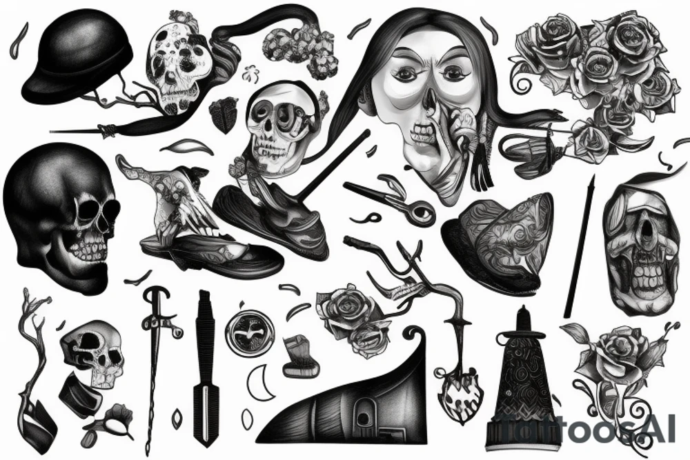 Neighborhood with a dead man tattoo idea