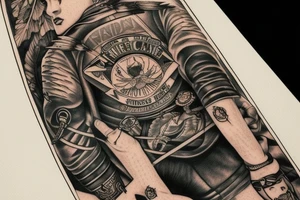 slevee indian motorcycle 66 route, mountains and geminis tattoo idea