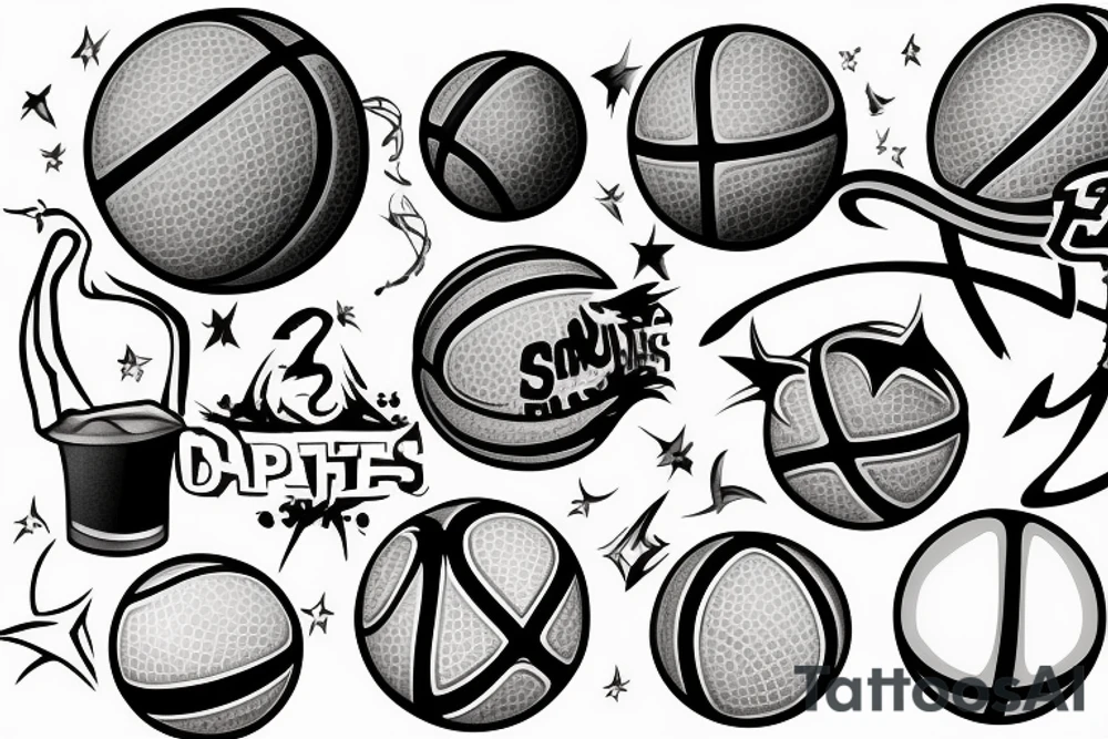 Basketball tattoo idea