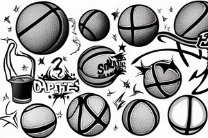 Basketball tattoo idea