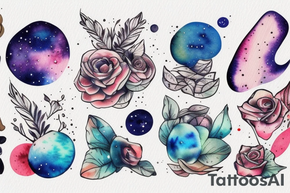 Wałęsa and Milky way tattoo idea