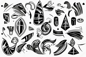 Fine line futuristic da Vincci with Valentina name tattoo idea