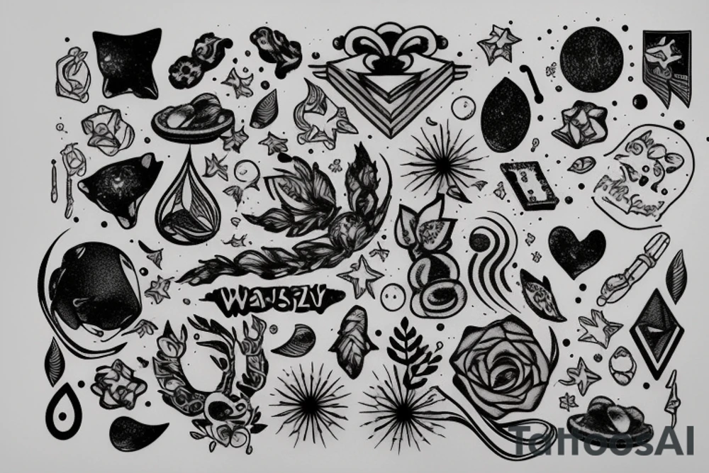 Wałęsa and Milky way tattoo idea
