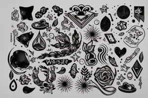 Wałęsa and Milky way tattoo idea