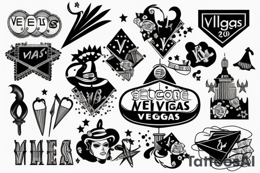 small number 24 vegas themed with a spade tattoo idea
