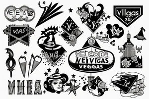 small number 24 vegas themed with a spade tattoo idea