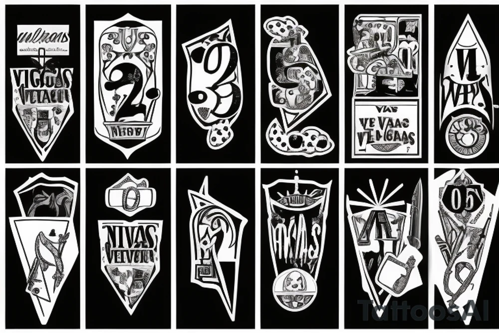 small number 24 vegas themed with a spade tattoo idea