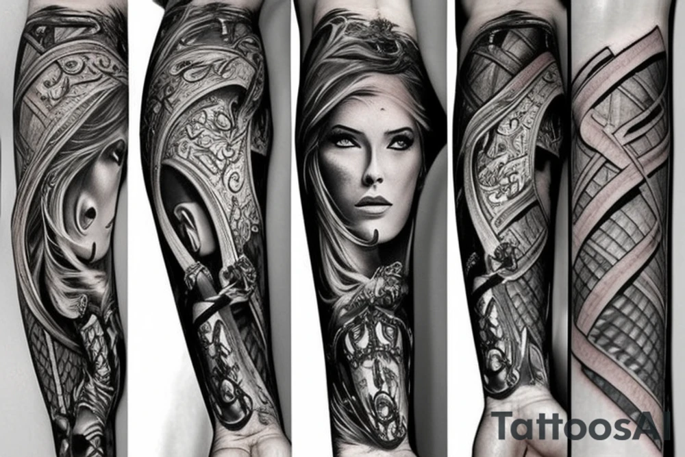 double edged sword tattoo idea