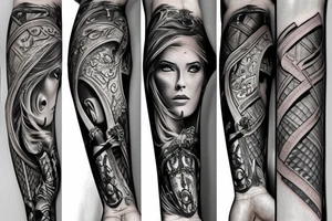 double edged sword tattoo idea