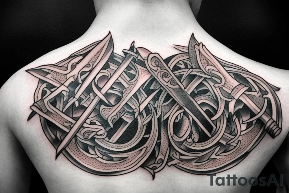 double edged sword tattoo idea