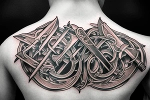 double edged sword tattoo idea