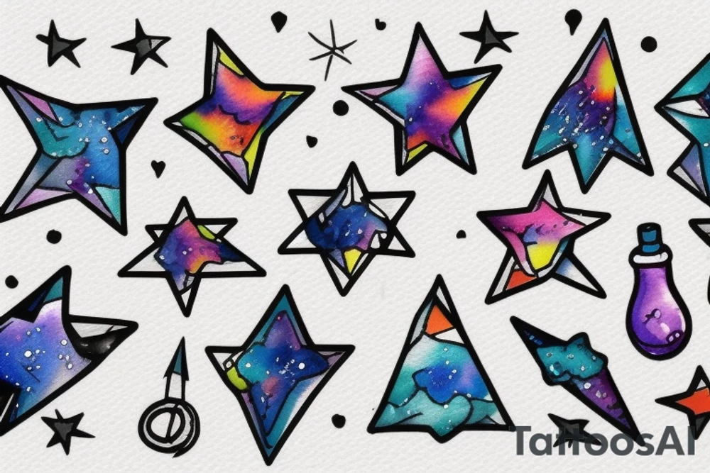 very small big dipper tattoo idea