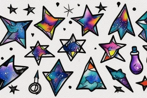 very small big dipper tattoo idea